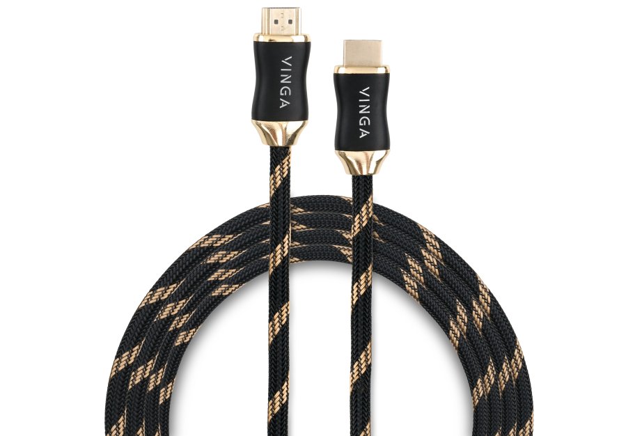 Кабель мультимедійний HDMI to HDMI  1.0m v2.0b HDR10 Vinga (VCPHDMI20BPR1)