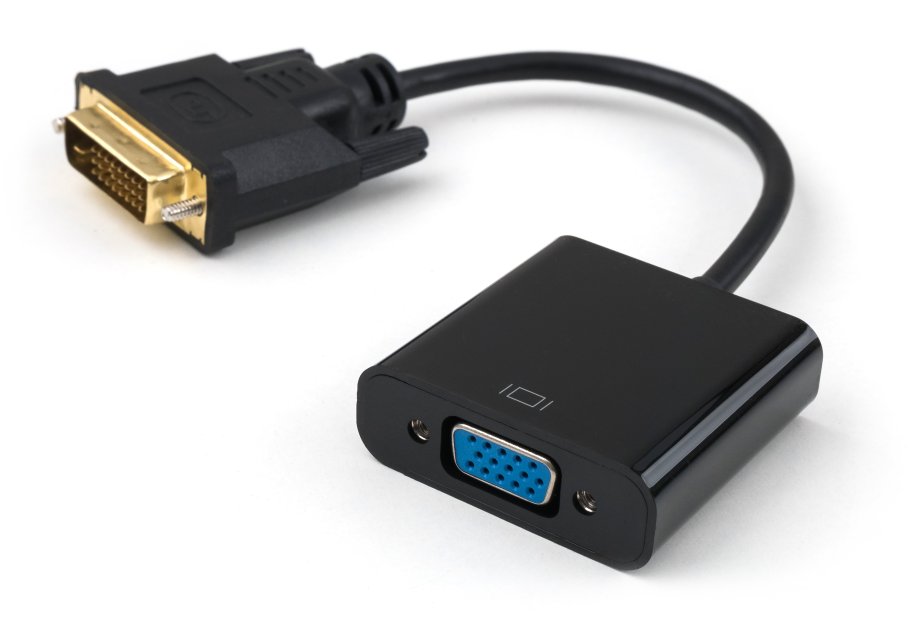 Перехідник DVI 24+1 M to VGA F 1080p Vinga (VCPDVI241VGA)