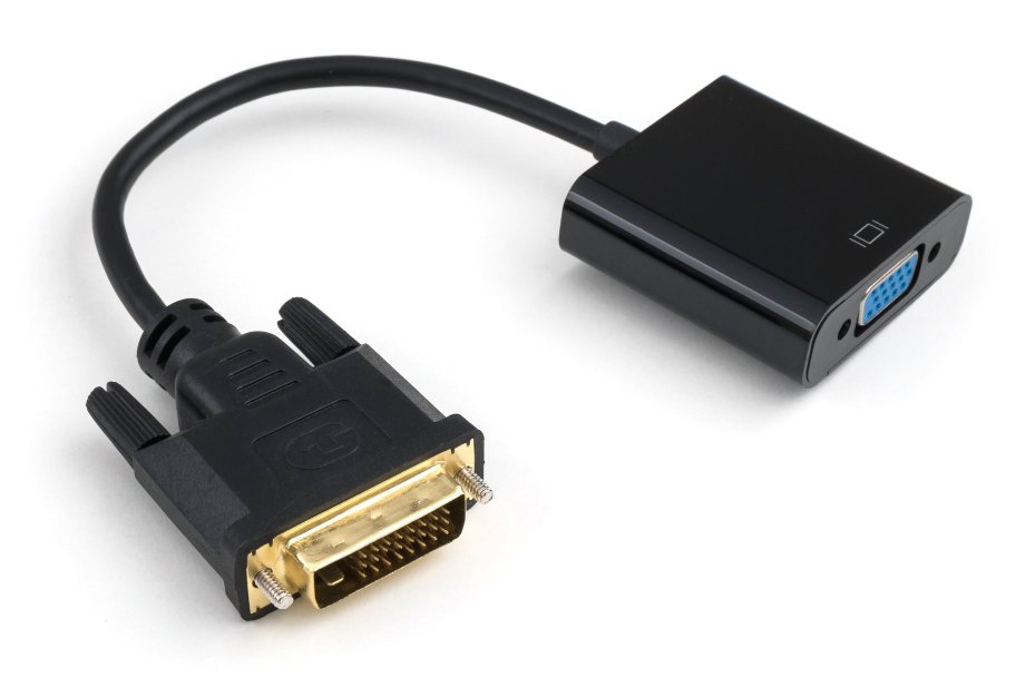 Перехідник DVI 24+1 M to VGA F 1080p Vinga (VCPDVI241VGA)