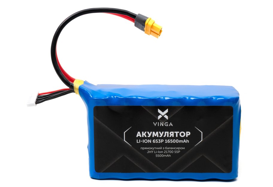 Battery pack Vinga Li-ion 6S3P 16500mAh коробка 10 шт. (JHY Li-Ion 21700 5500mAh) (V6S3P-10PCS-16500MAH)