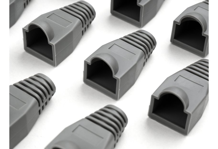 Ковпачок конектора Vinga RJ45 grey (VCPSLGR)