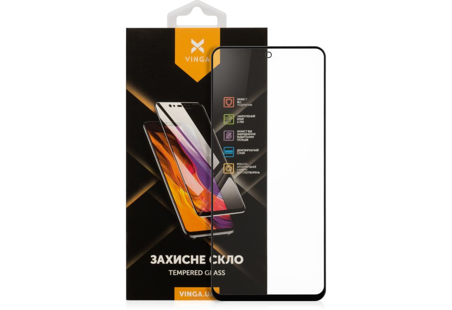 Скло захисне Vinga Redmi Note 9 Pro/Note 9 Pro Max/Note 9S/10 Lite (VGXRN9P)