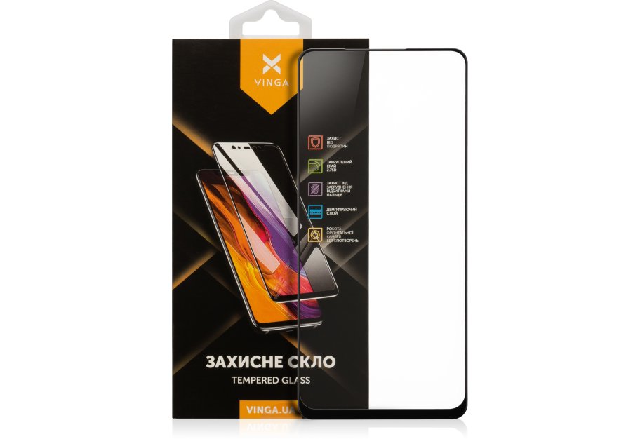 Скло захисне Vinga Xiaomi Redmi Note 9 (VGXRN9)