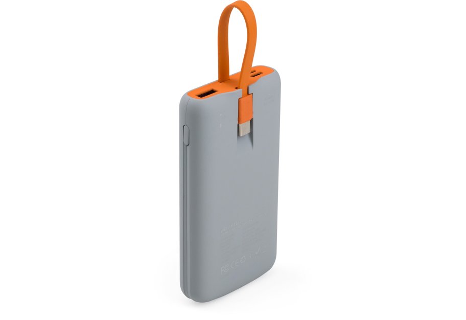 Батарея універсальна Vinga 10000 mAh SuperQC soft touch w/cable 22.5W dark grey (VPB1SQSCDG)