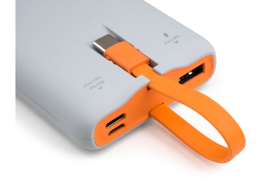 Батарея універсальна Vinga 10000 mAh SuperQC soft touch w/cable 22.5W dark grey (VPB1SQSCDG)