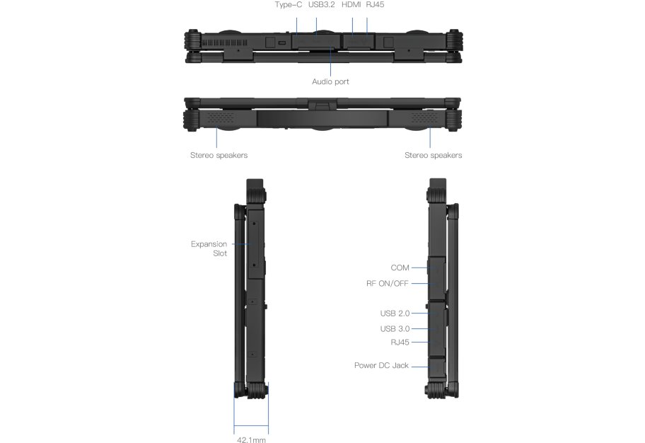Ноутбук Vinga Scout X14A (X14A-1235161024B)