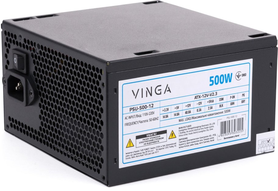 Power supply Vinga 500W ОЕМ (PSU-500-12)