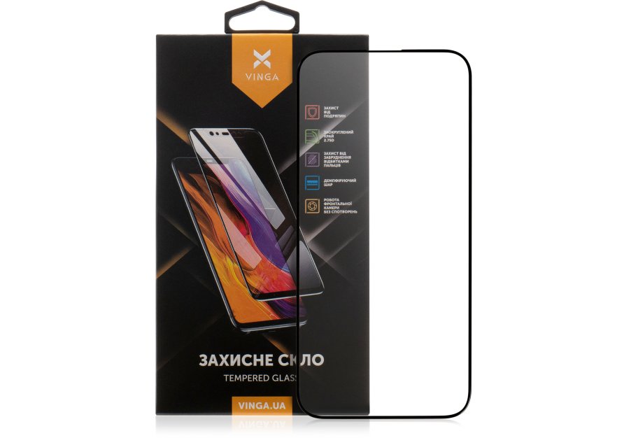 Скло захисне Vinga Apple iPhone 15 (VGIP15)