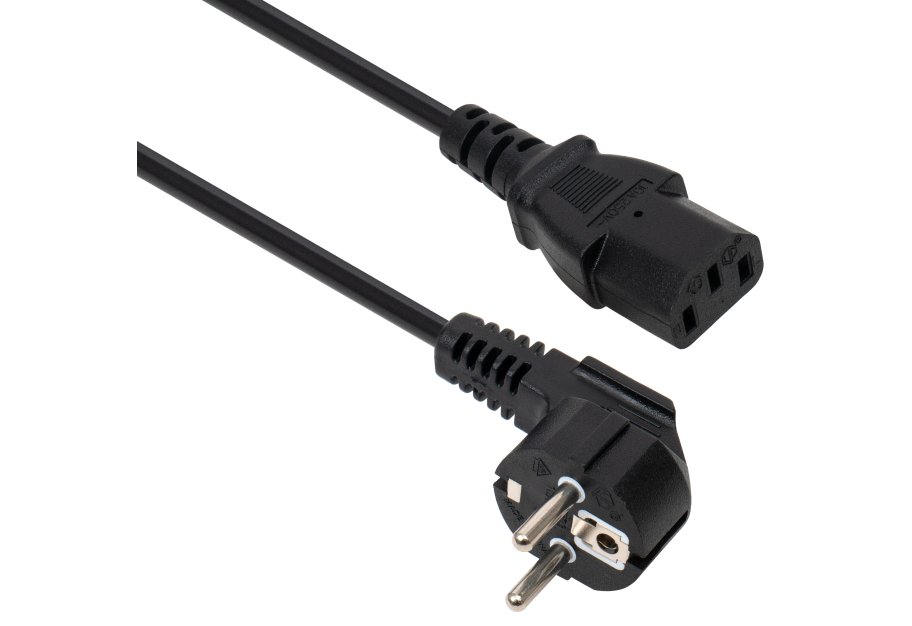 Кабель живлення C13 3.0m 1mm2 Vinga (VCPPC1C133BK)