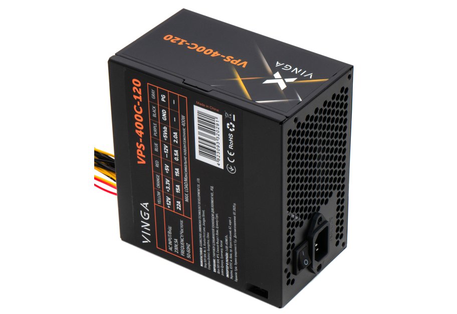 Блок живлення Vinga 400W ОЕМ (VPS-400С-120)