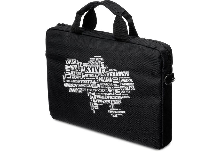 Laptop bag Vinga 15.6" NB1502 Black, white print (NB1502UWBK)