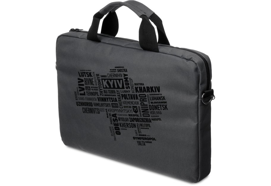 Laptop bag Vinga 15.6" NB1502 Gray, black print (NB1502UBGY)