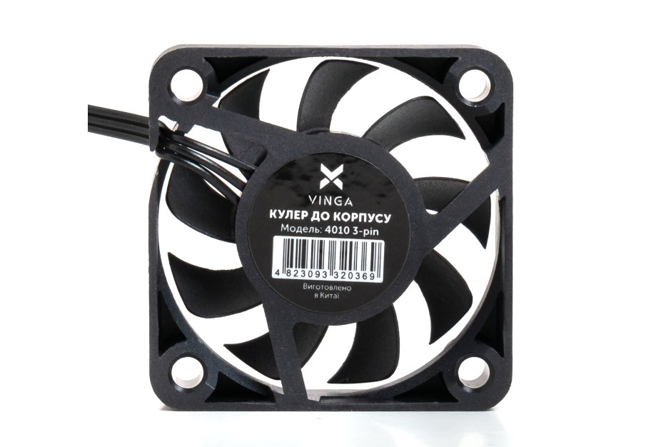 Кулер до корпусу Vinga 4010 3-pin ОЕМ