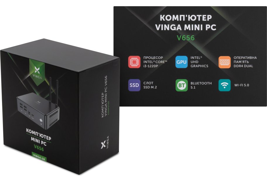 Комп'ютер Vinga Mini PC V656 (V6561220P.8256W1H)