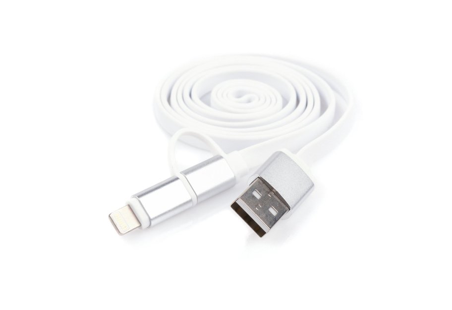 Data cable USB 2.0 AM to Micro 5P&Lightning 1.0m Vinga (USBAMMICRO&Lightning-1.0)