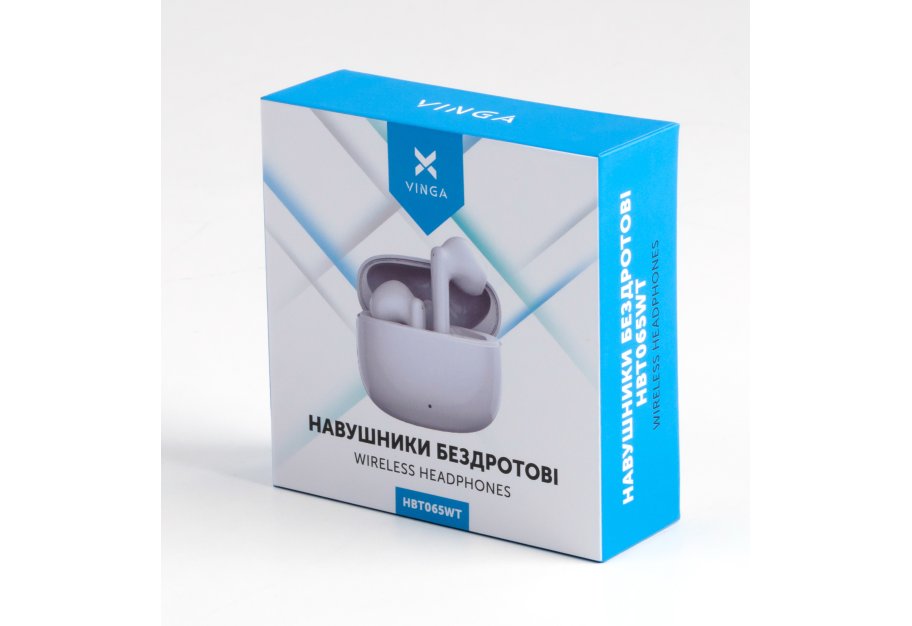 Навушники Vinga HBT065 Bluetooth White (HBT065WT)