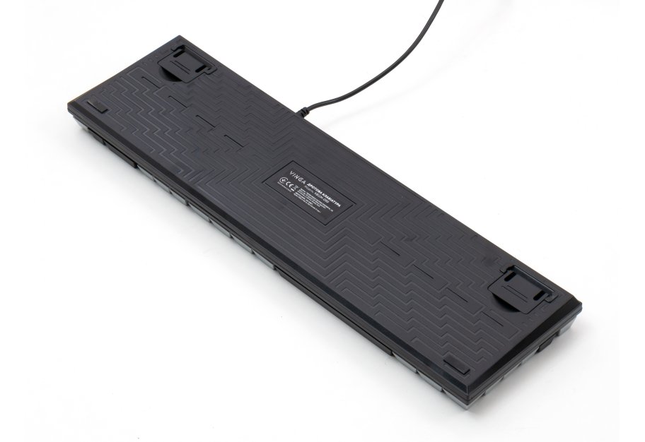 Клавіатура Vinga KBGM-090 LED Blue Switch USB Grey/Black (KBGM-090BL Grey/Black)
