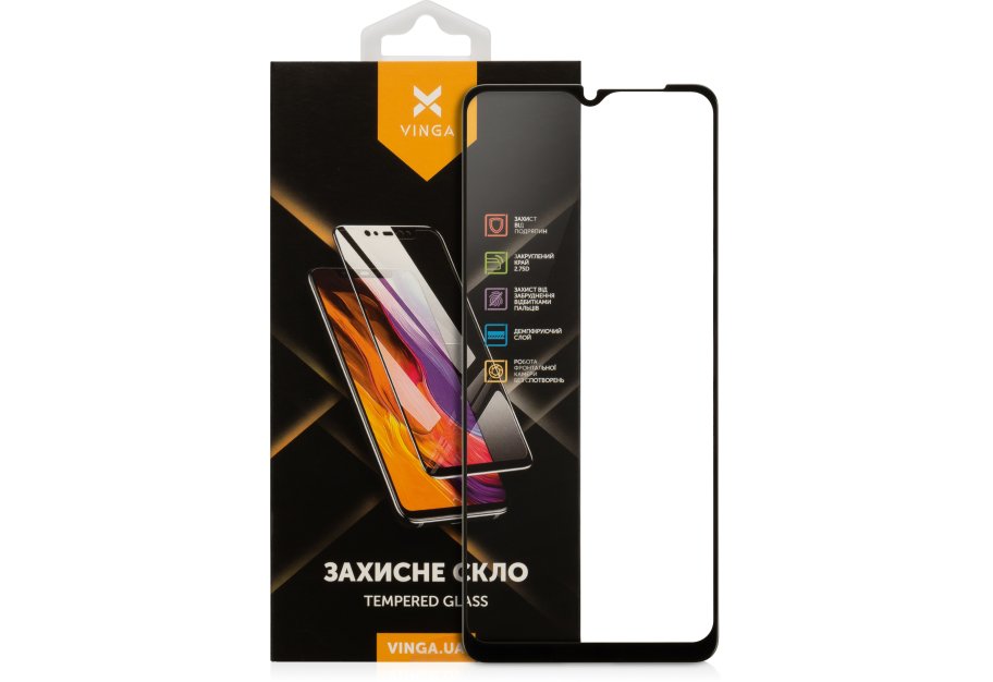 Скло захисне Vinga Samsung A12 (VGSA12)