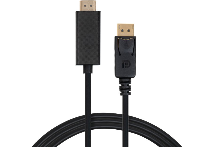 Кабель мультимедійний DisplayPort M to HDMI M 1.8m V1.4/V2.1 4K120/8K60 Vinga (VCPDP14HI211.8)