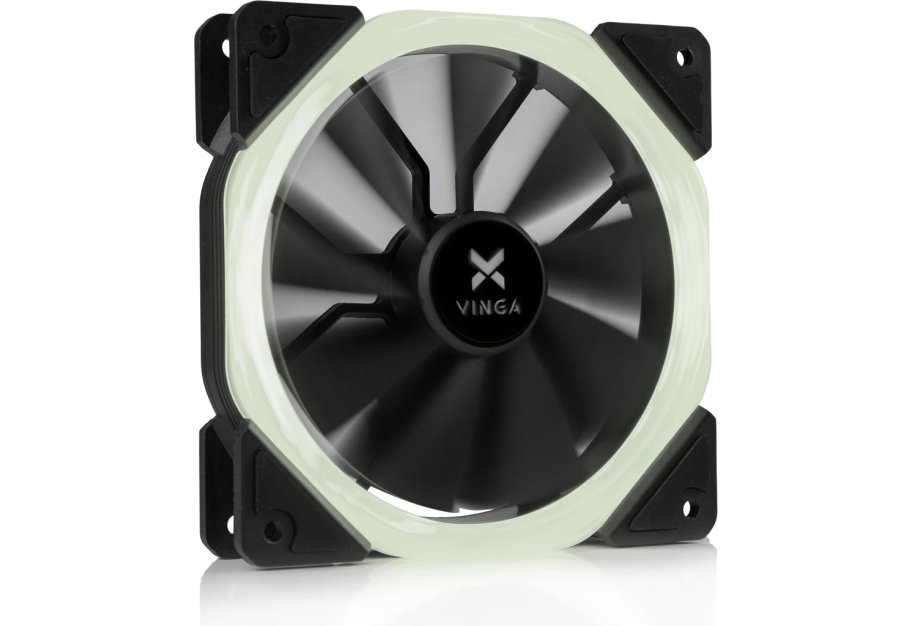 Кулер до корпусу Vinga LED fan-01 white