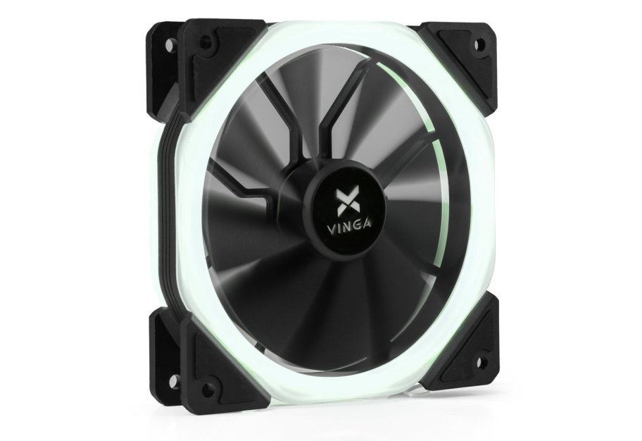 Кулер до корпусу Vinga LED fan-02 white