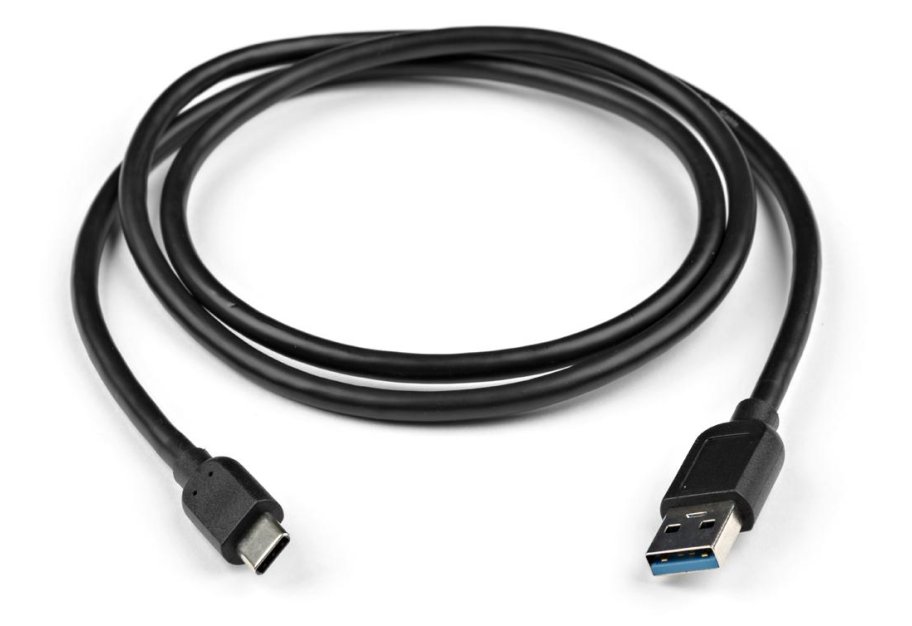 Дата кабель USB 3.0 AM to USB-C 1.0m Vinga (VCPDCAM30TC1BK)