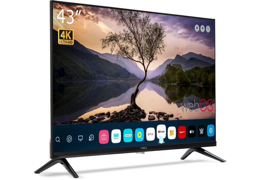 Телевізор Vinga S43UHD25BWEB