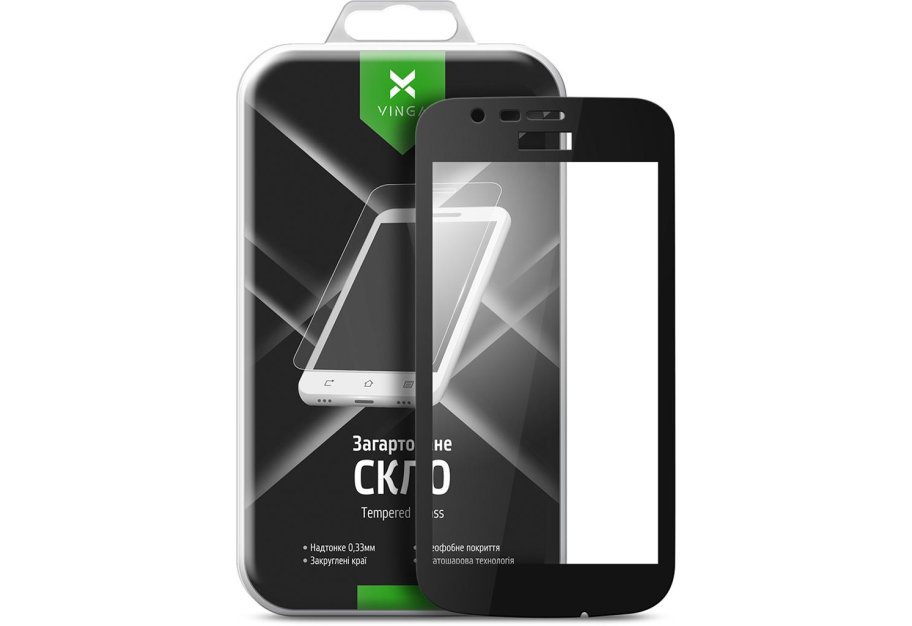 Скло захисне Vinga для Nokia 1 Black (VTPGS-N1B)