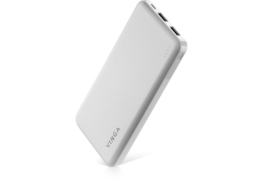 Батарея універсальна Vinga 10000 mAh white (BTPB1910WH)