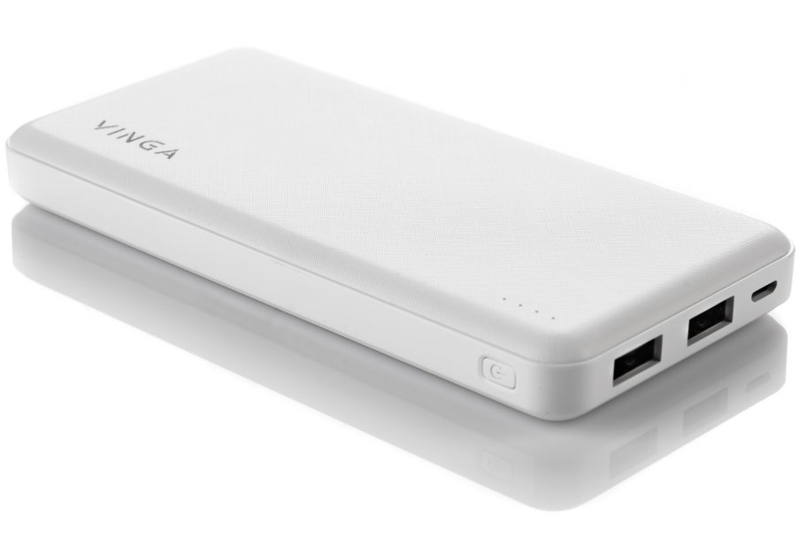 Батарея універсальна Vinga 10000 mAh white (BTPB1910WH)
