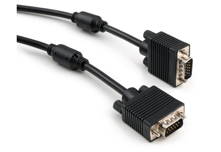 Кабель мультимедійний VGA M to VGA M 15.0m Vinga (VCPVGAF15BK)