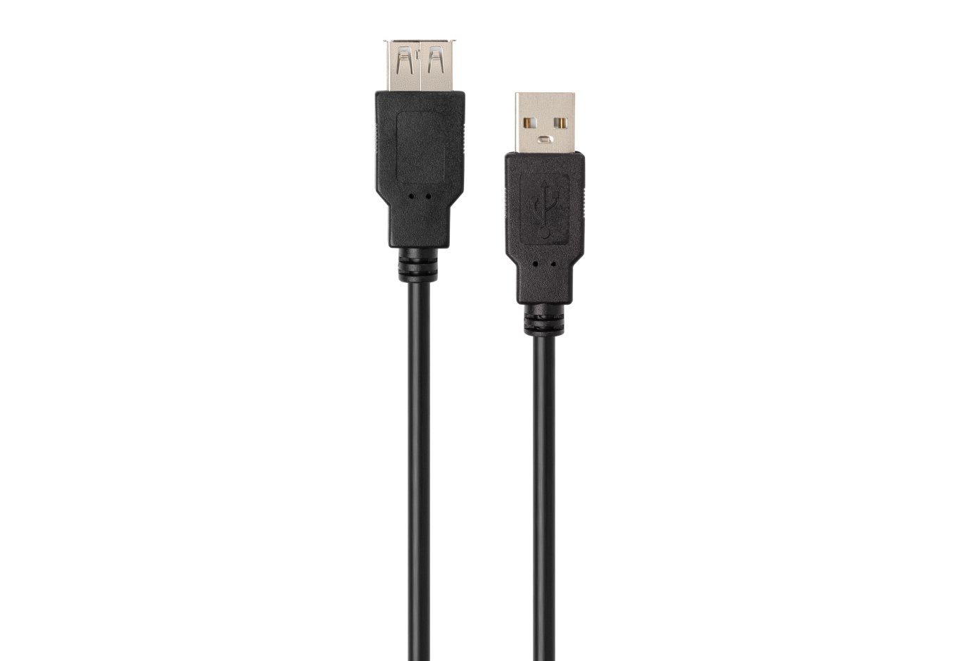 Data cable USB 2.0 AM/AF 1.8m Vinga (VCPUSBAMAF1.8BK)