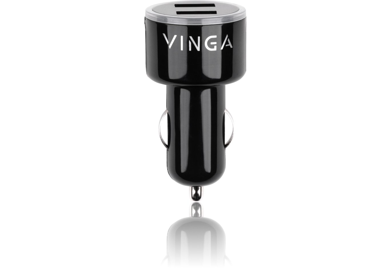 Зарядний пристрій Vinga CB 333 USB*2ports 2.1A (APA0333BK)
