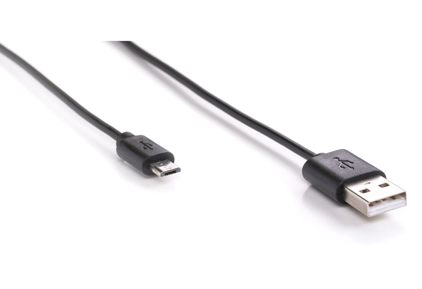 Дата кабель USB 2.0 AM to Micro 5P 1.0m Rainbow M Black Vinga (CUM0100BK)