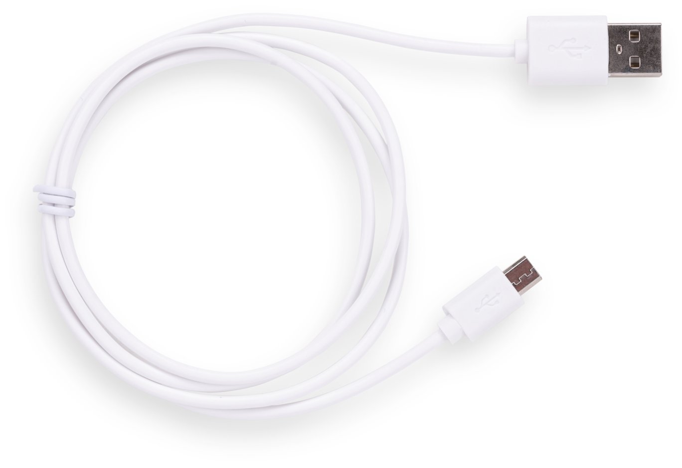 Дата кабель USB 2.0 AM to Micro 5P 1.0m Rainbow M White Vinga (CUM0100WH)
