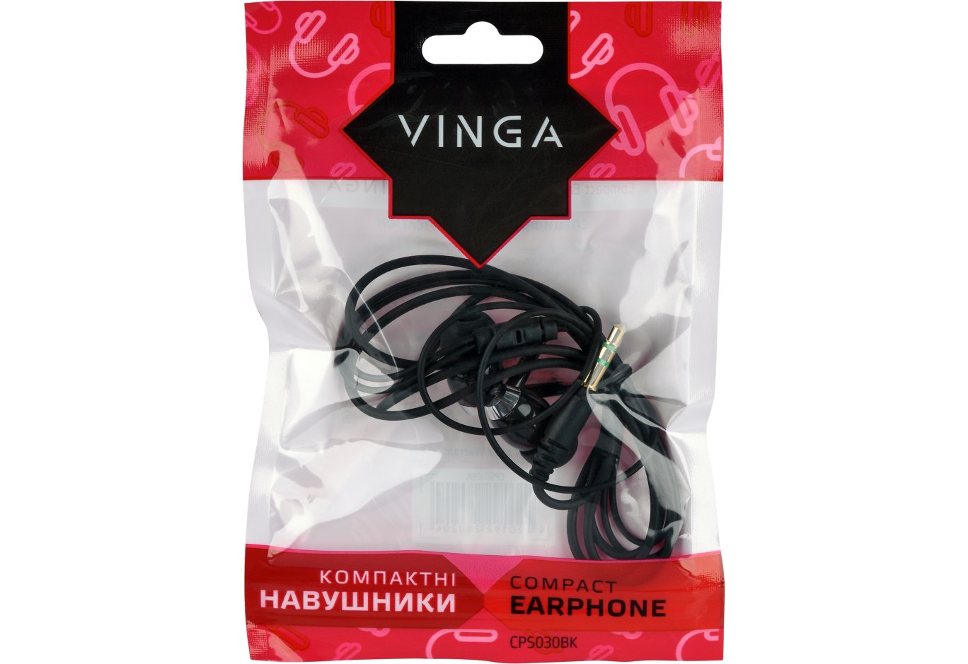 Навушники Vinga CPS030 Black (CPS030BK)