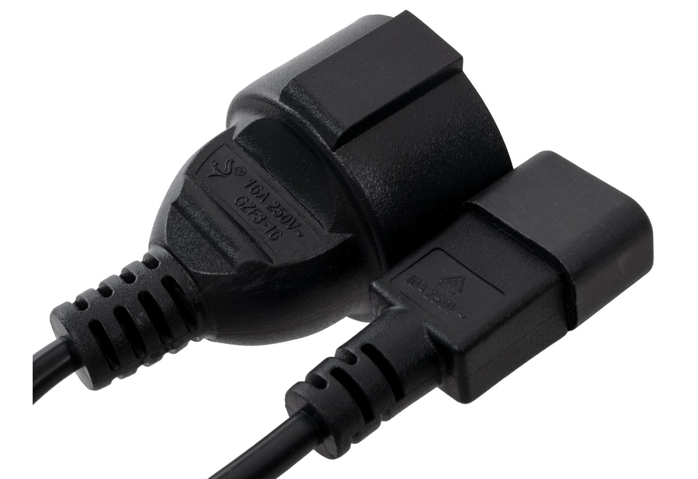 Кабель живлення C14 to Schuko 0.75mm2 Copper Vinga (VPCC14S75C)