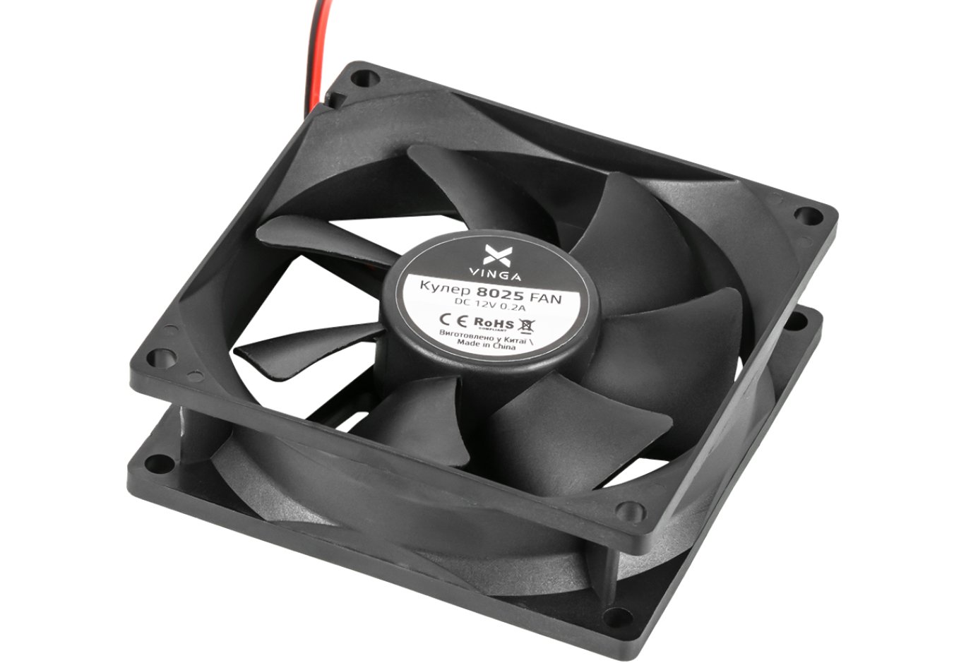 Кулер до корпусу Vinga 8025 ОЕМ
