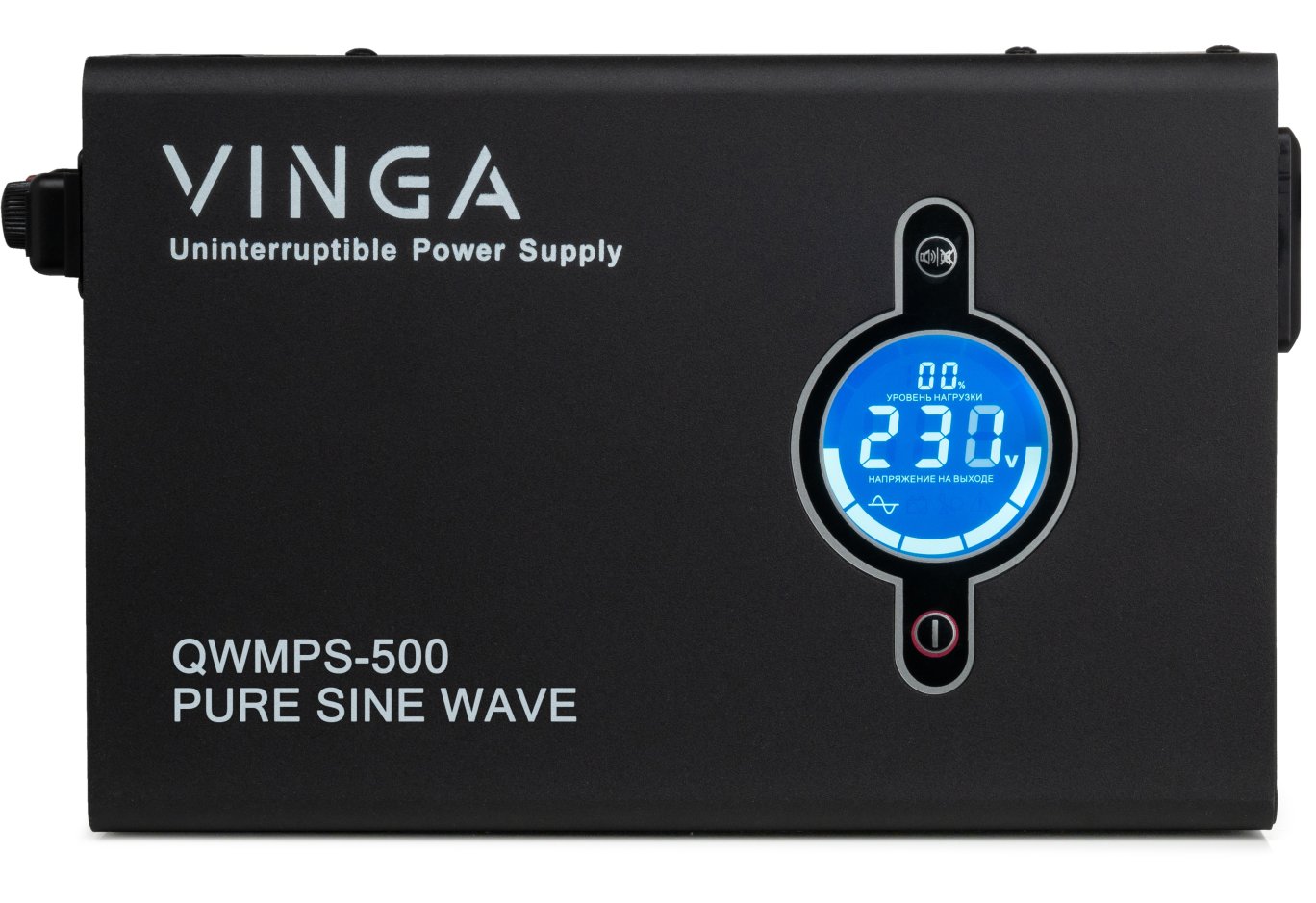 Пристрій безперебійного живлення Vinga QWMPS-500 500VA LCD (QWMPS-500)