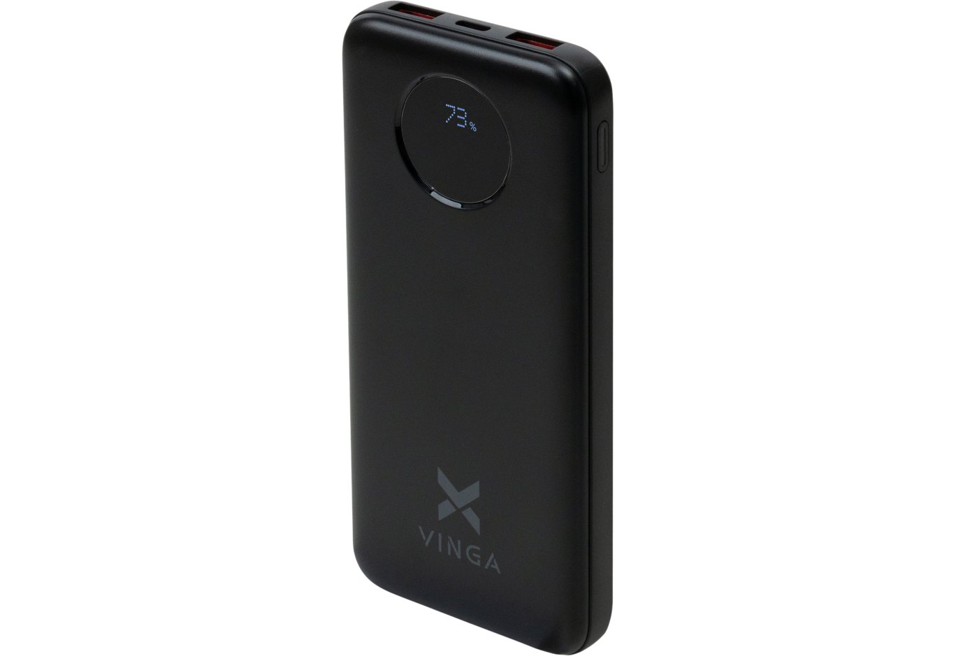 Батарея універсальна Vinga 10000 mAh 22.5W Display Black (VPBB1022)