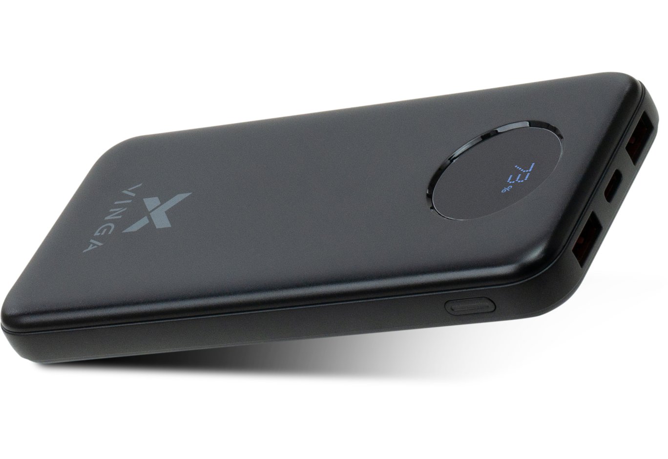 Батарея універсальна Vinga 10000 mAh 22.5W Display Black (VPBB1022)