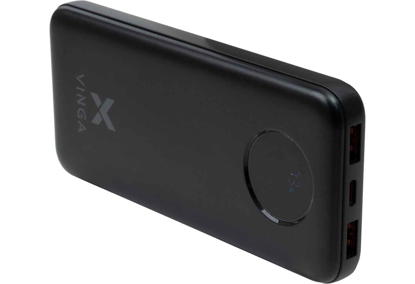 Батарея універсальна Vinga 10000 mAh 22.5W Display Black (VPBB1022)