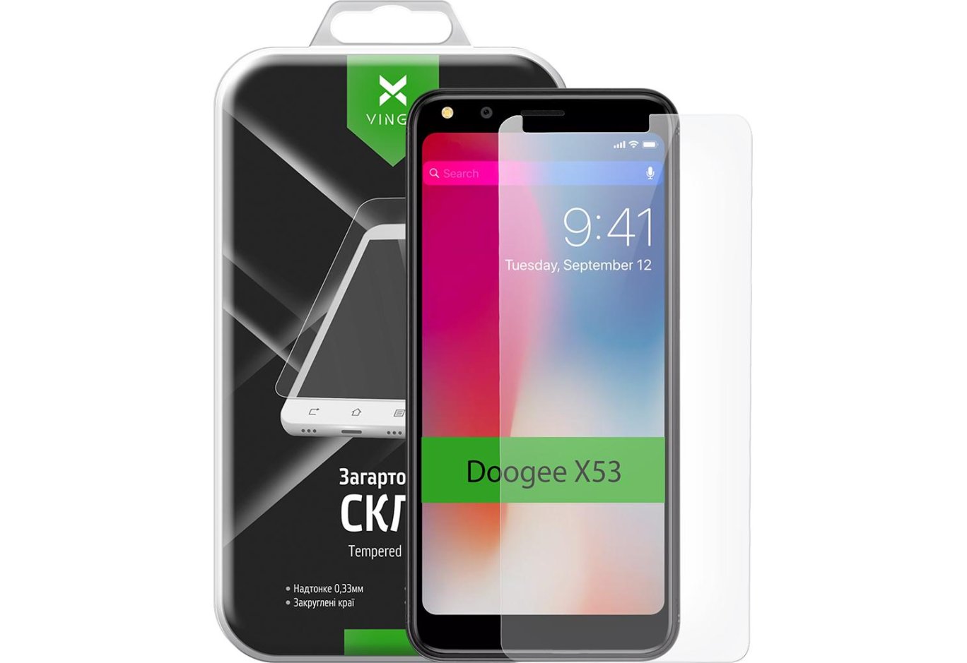 Protective glass Vinga для Doogee X53 (VTPGS-DX53)