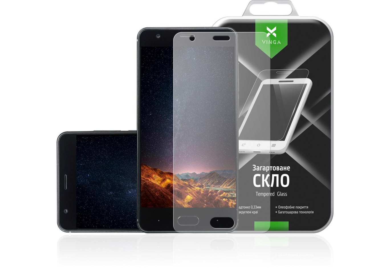 Скло захисне Vinga для Doogee X20 (VTPGS-DX20)