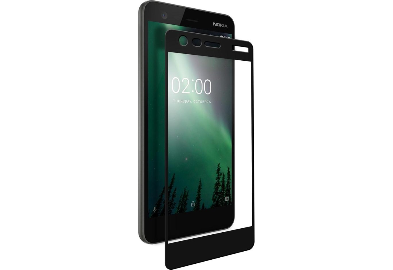 Protective glass Vinga для Nokia 2 Black (VTPGS-N2B)