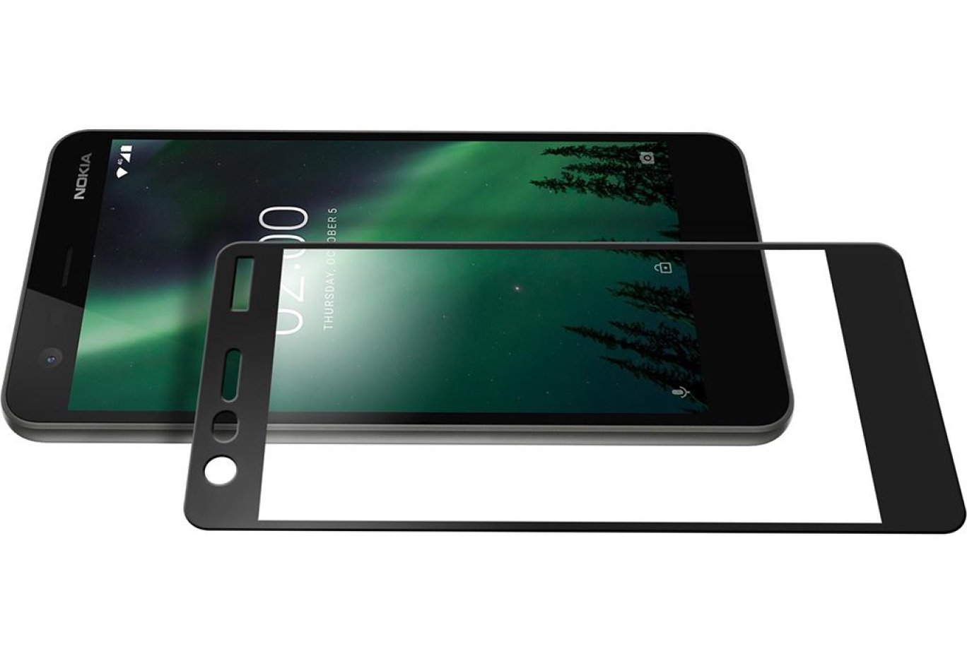 Protective glass Vinga для Nokia 2 Black (VTPGS-N2B)