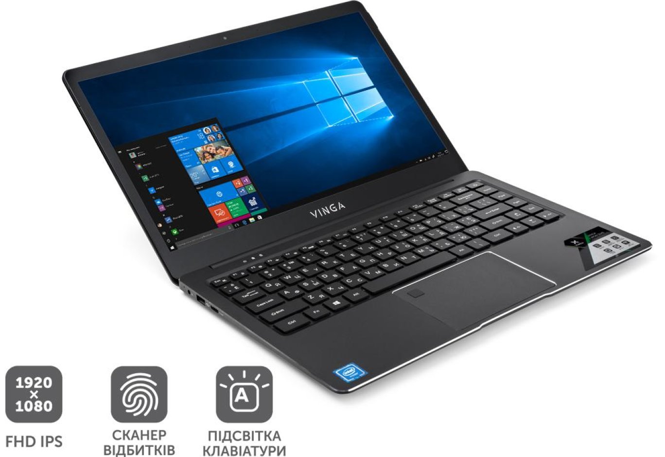 Ноутбук Vinga Iron S140 (S140-C40464BWP)