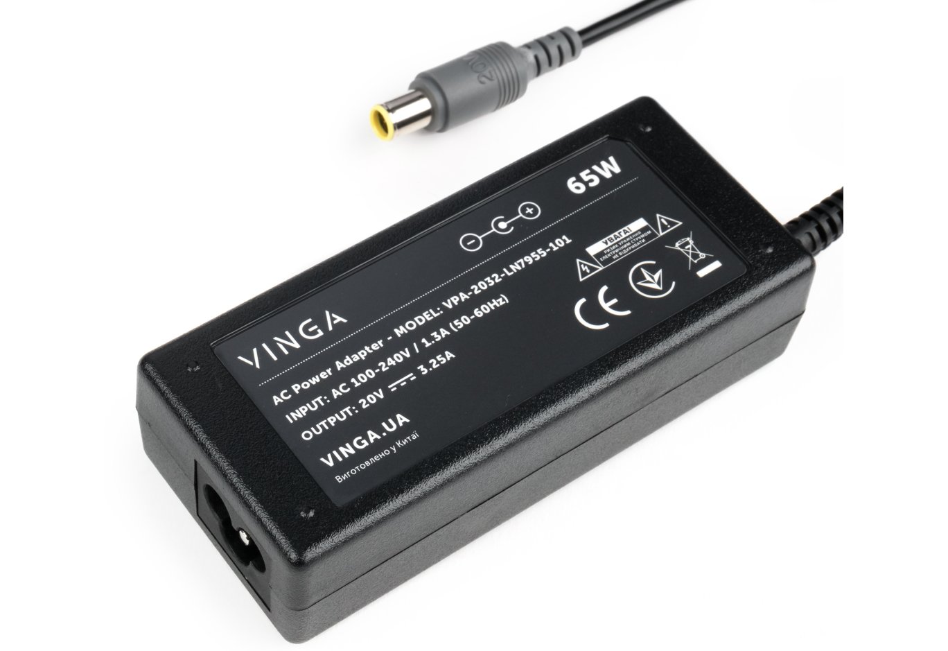 Блок живлення до ноутбуку Vinga Lenovo 65W 20V 3.25А 7.9*5.5 (VPA-2032-LN7955-101)
