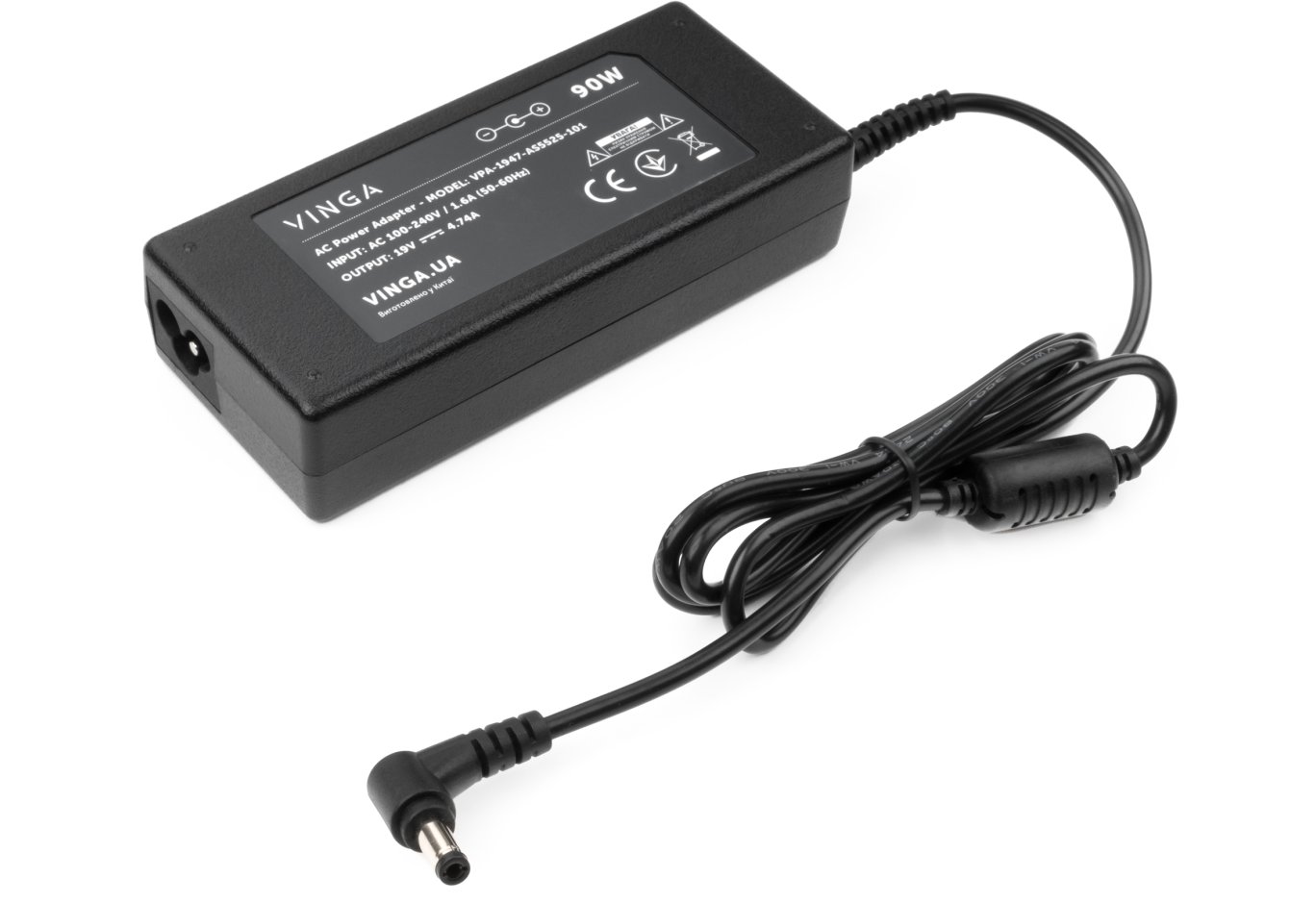 Блок живлення до ноутбуку Vinga ASUS 90W 19V 4.74A 5.5*2.5 (VPA-1947-AS5525-101)