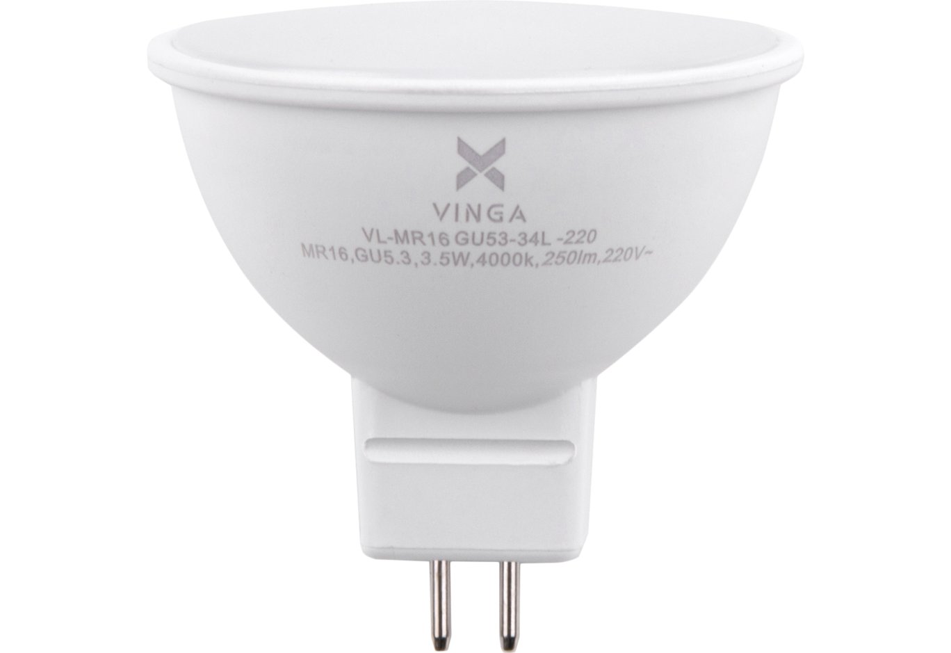 Лампочка Vinga VL-MR16GU53-34L-220